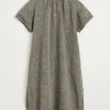 Cille Dress Linen |  Brown