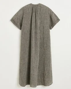 Cille Dress Linen |  Brown