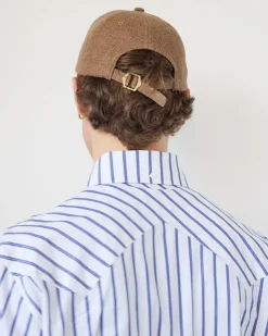 Contrast Fabric Baseball Cap | Mocha