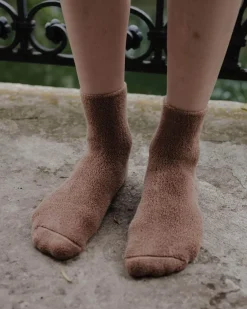 Buckle Overankle Socks | Brandy