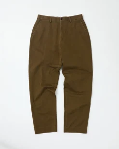 Flat Front Trouser | Wood