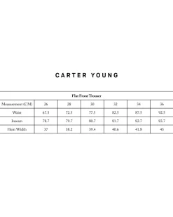 Flat Front Trouser | Wood