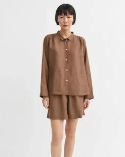 Nettle Shirt | Cedar Brown